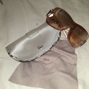Authentic Christian Dior sunglasses w/case.